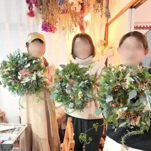 クリスマスリース手作り